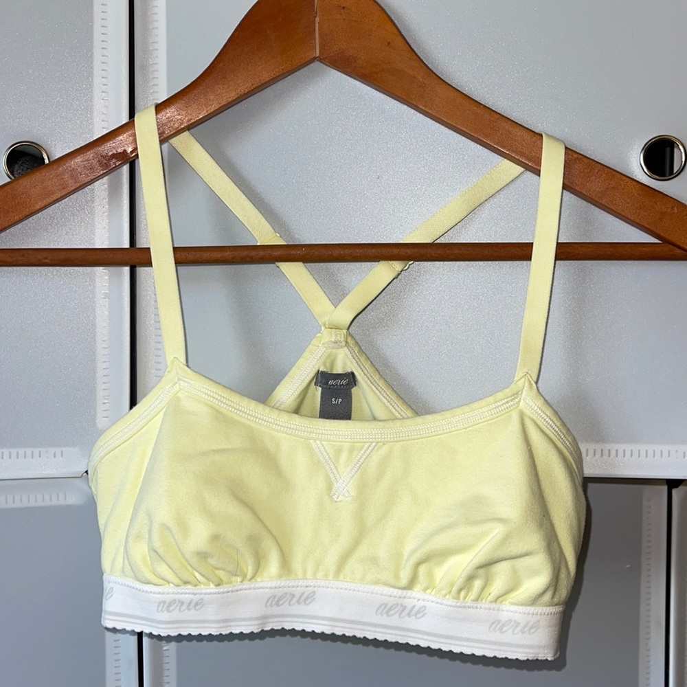 Aerie Light Yellow Bralette